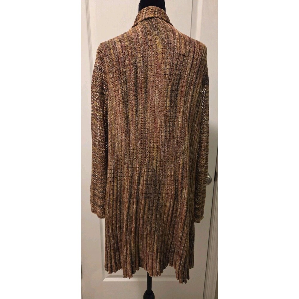 Spicedye Womens Open-Knit V-Neck 1 Button Long Sleeve Cardigan - Size XL - Picture 8 of 14